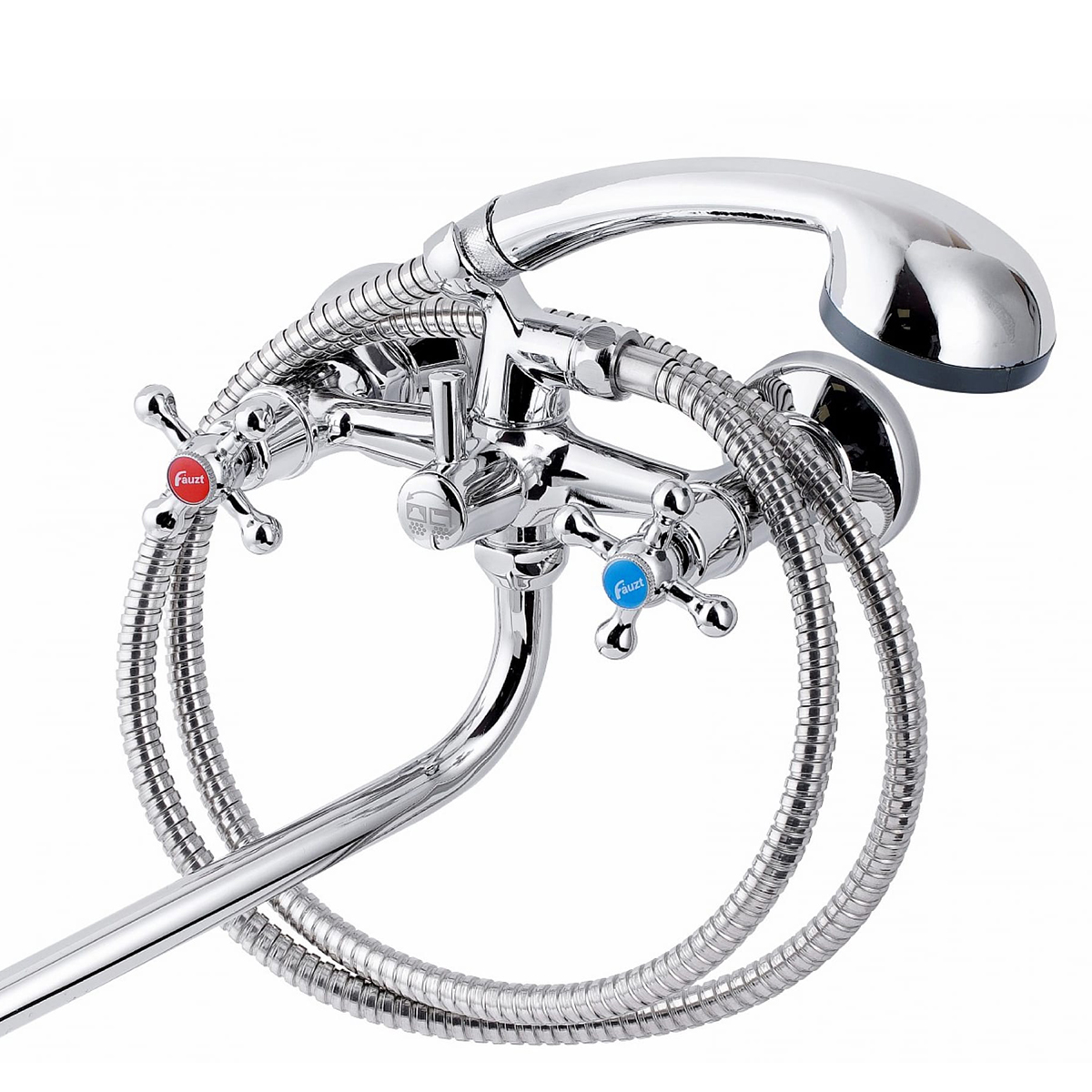 Смеситель для ванн fzs-471-06 длинный излив, двухвентильный (1/10) "fauzt"