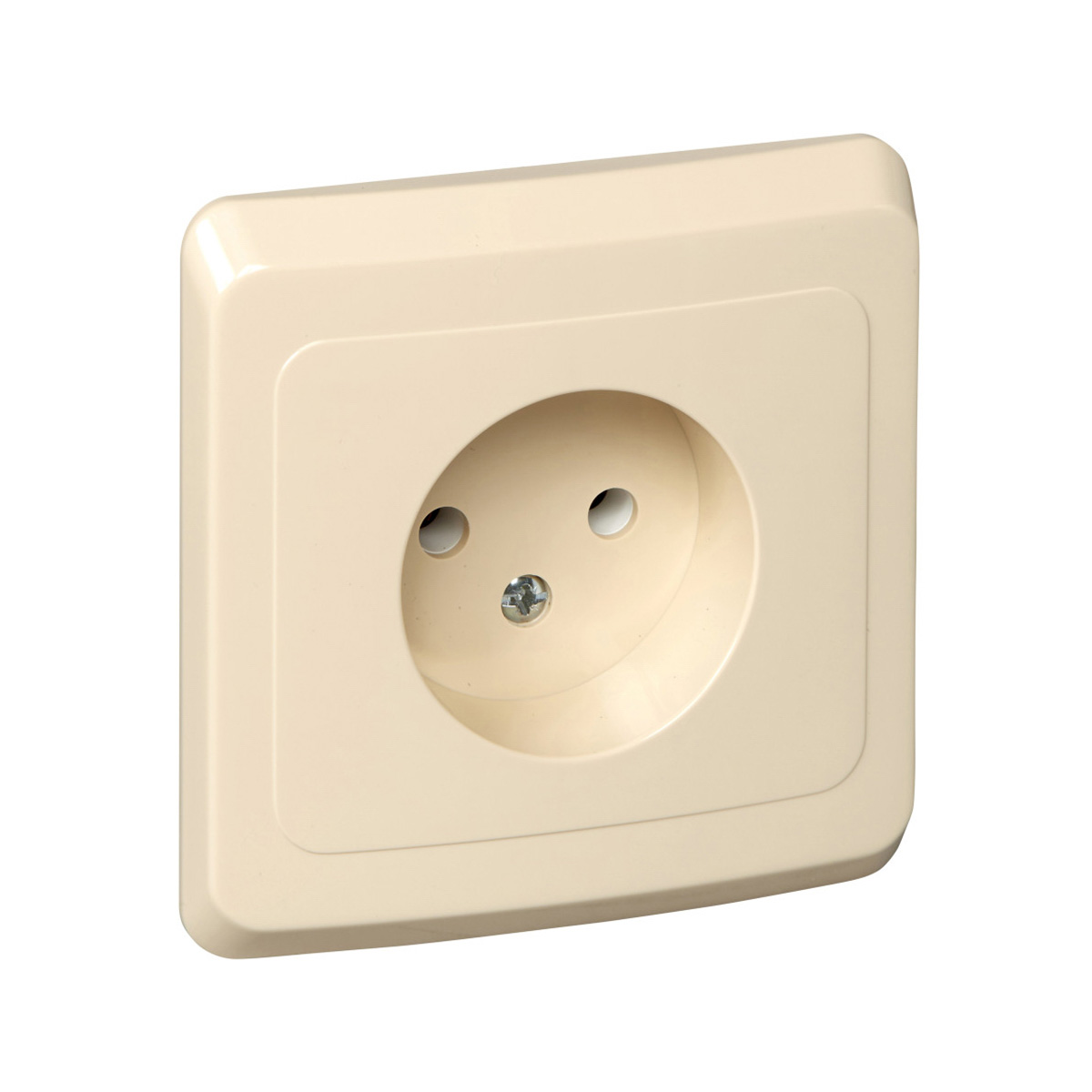 Розетка "этюд" 1 местн. 16а, кремовый (1/20/120) "schneider"