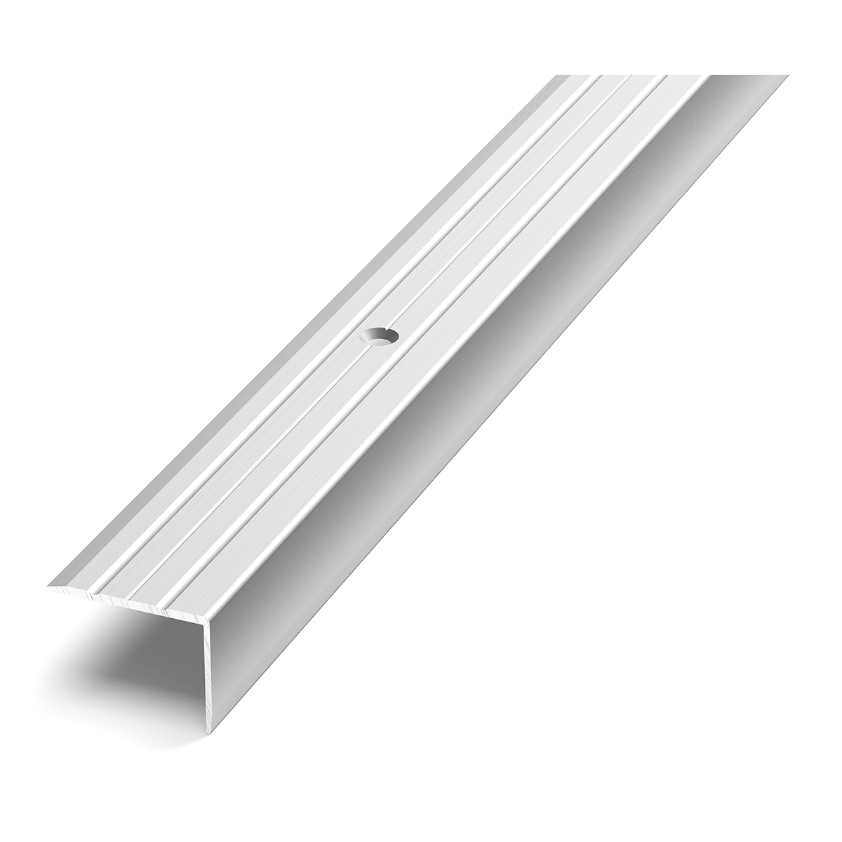 Порог пу-03 серебро люкс 1,35 м 24 х 18 мм (6/24)  (пу 03.1350.01л)