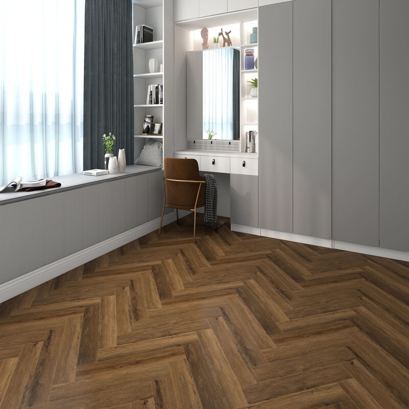 SPC Ламинат Hoi Lock Flooring Herringbone Shanghai 60163SH Пуэр (A)