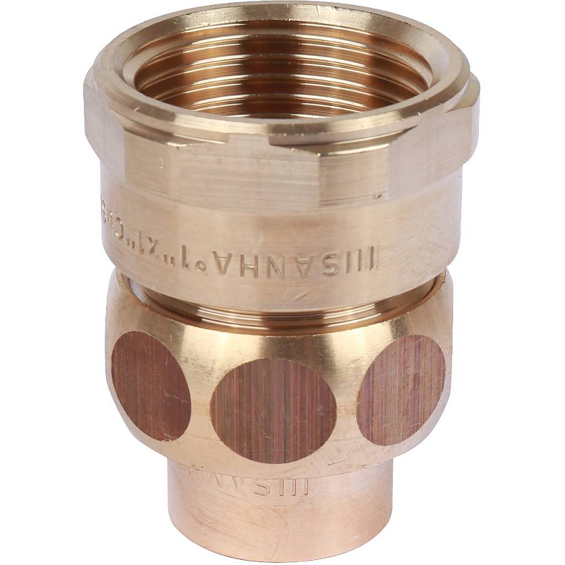 Американка (сгон) 22x1/2" ВР самоуплотняющаяся под пайку SANHA бронзовый 143402212