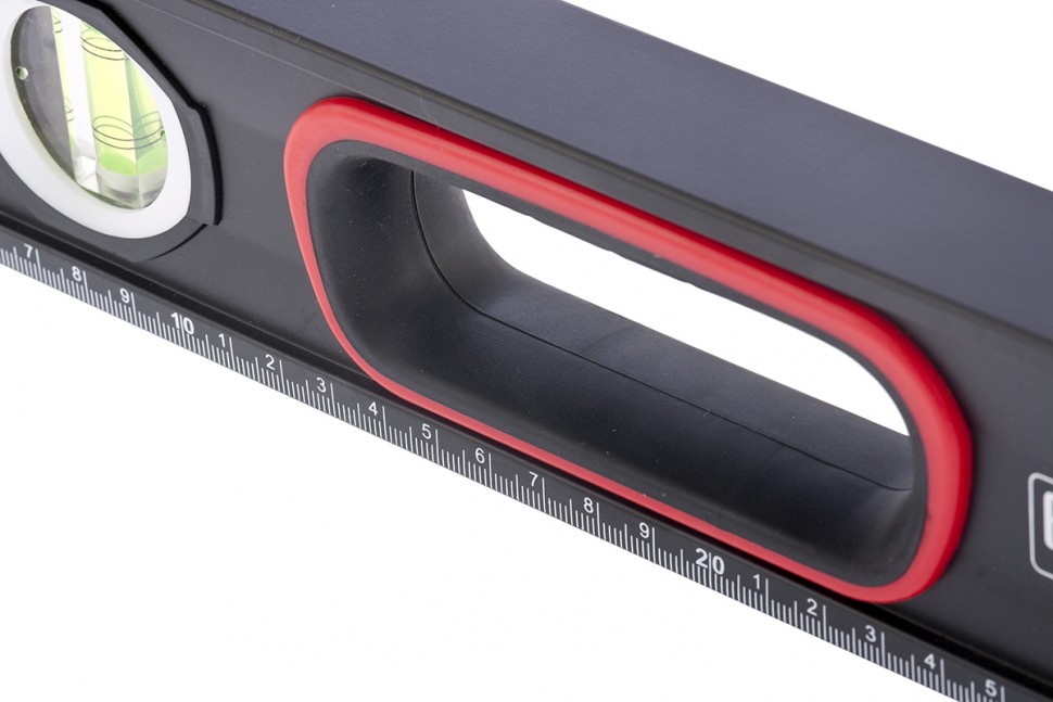 Уровень алюминиевый, усиленный, фрезерованный, 3 глазка, двухкомпонентные рукоятки, 1500 мм Matrix (34365)