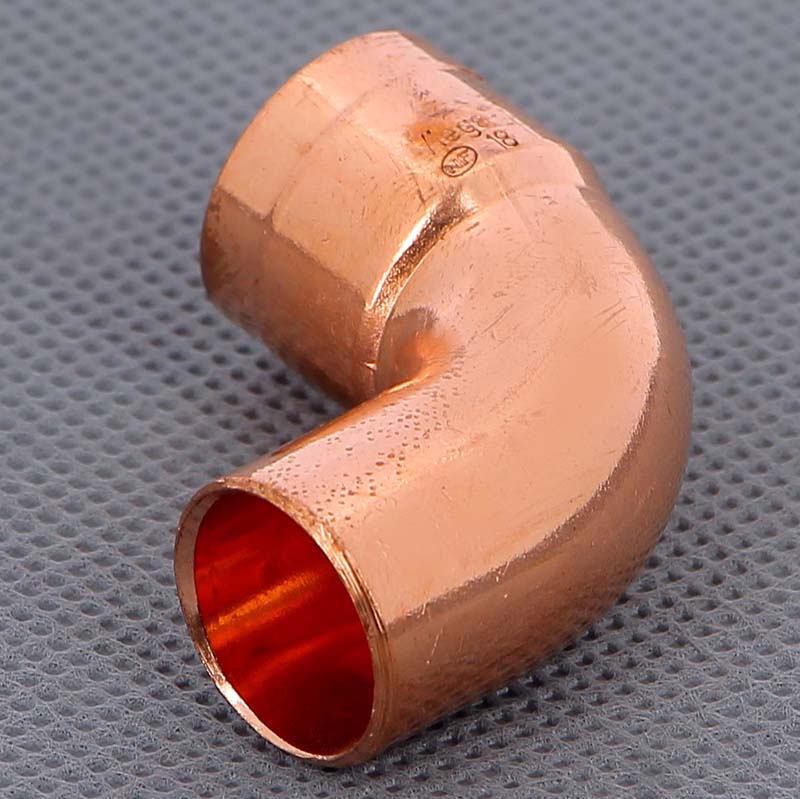 Угол однораструбный 90° VIEGA пайка 18 мм медный