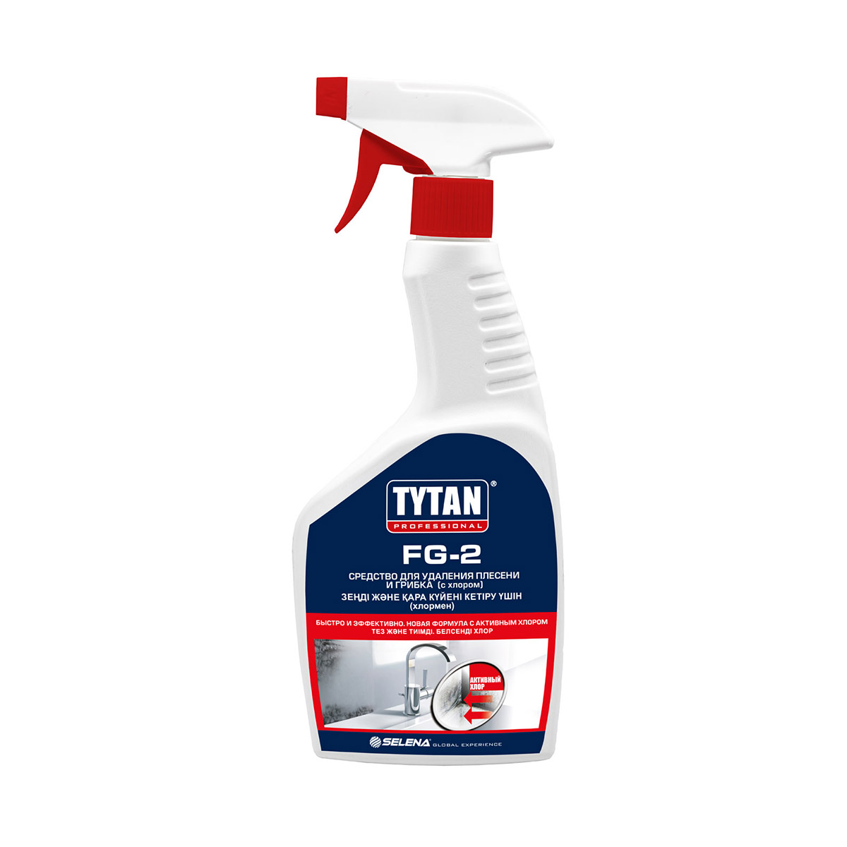 Антисептик-спрей против грибка и плесени fg-2 (с хлором) 500 мл (6) "tytan professional"