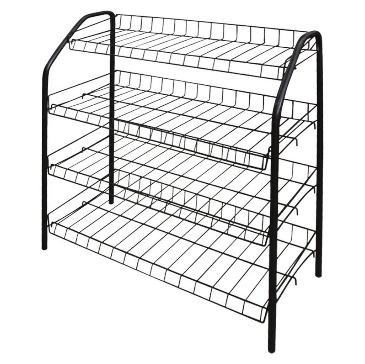 Этажерка для обуви 4 полки разборная (66 х 28 х 70 см) черный (1) эт1/ч  "ника"
