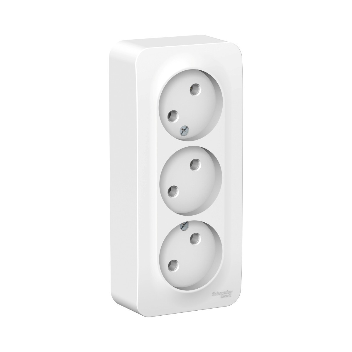 Розетка открыт. уст. "blanca" 3-х местн. 16а, белый (1/6/36) "schneider"