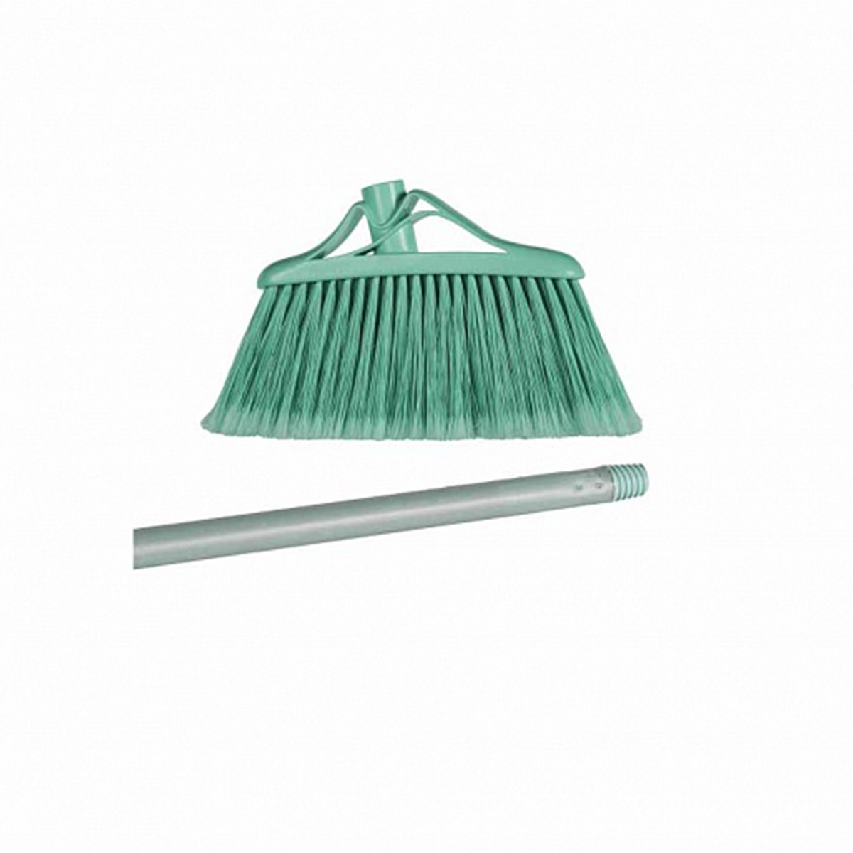 Щетка для пола и углов "ocean" с длин. щетиной и черенком 120 см (голубая) (1/10) "бытпласт"