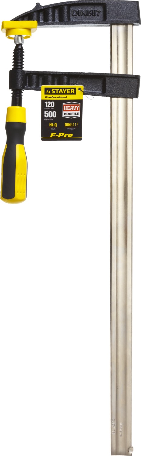 STAYER Hercules-F HF-50/12, 120 х 500 мм, усиленная струбцина F, Professional (32095-120-500)