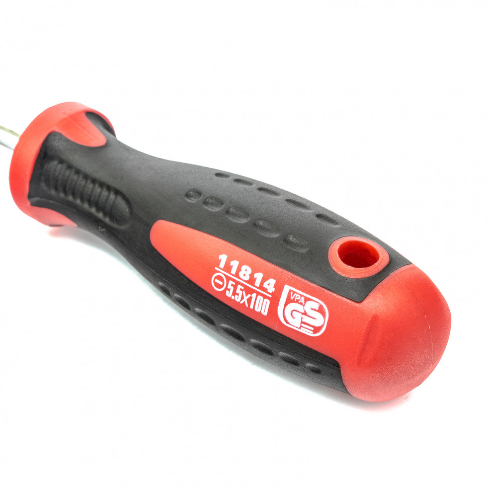 Отвертка Profi, SL5.5 х 100 мм, S2, двухкомпонентная рукоятка Matrix (11814)