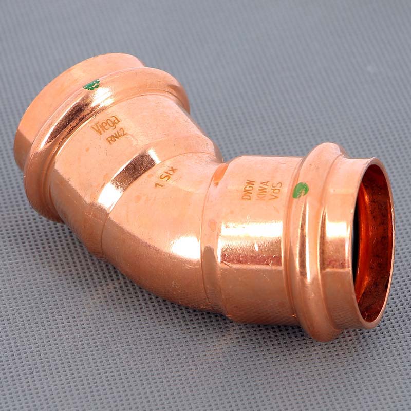 Угол 45° пресс медный Profipress VIEGA 42