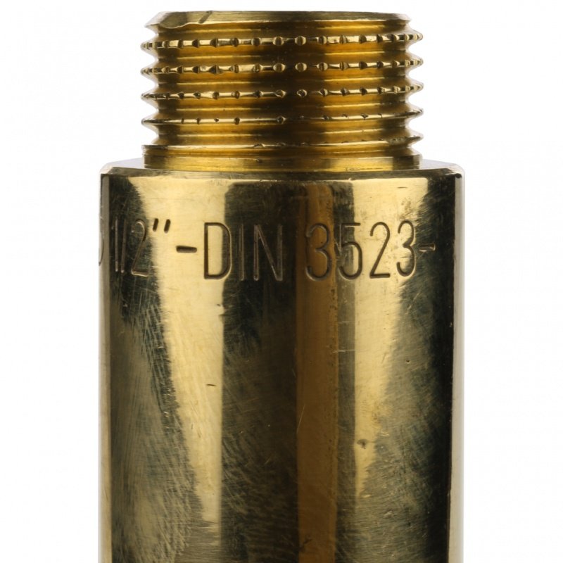 Удлинитель резьбовой ВН 1/2" x 70 мм латунь STOUT