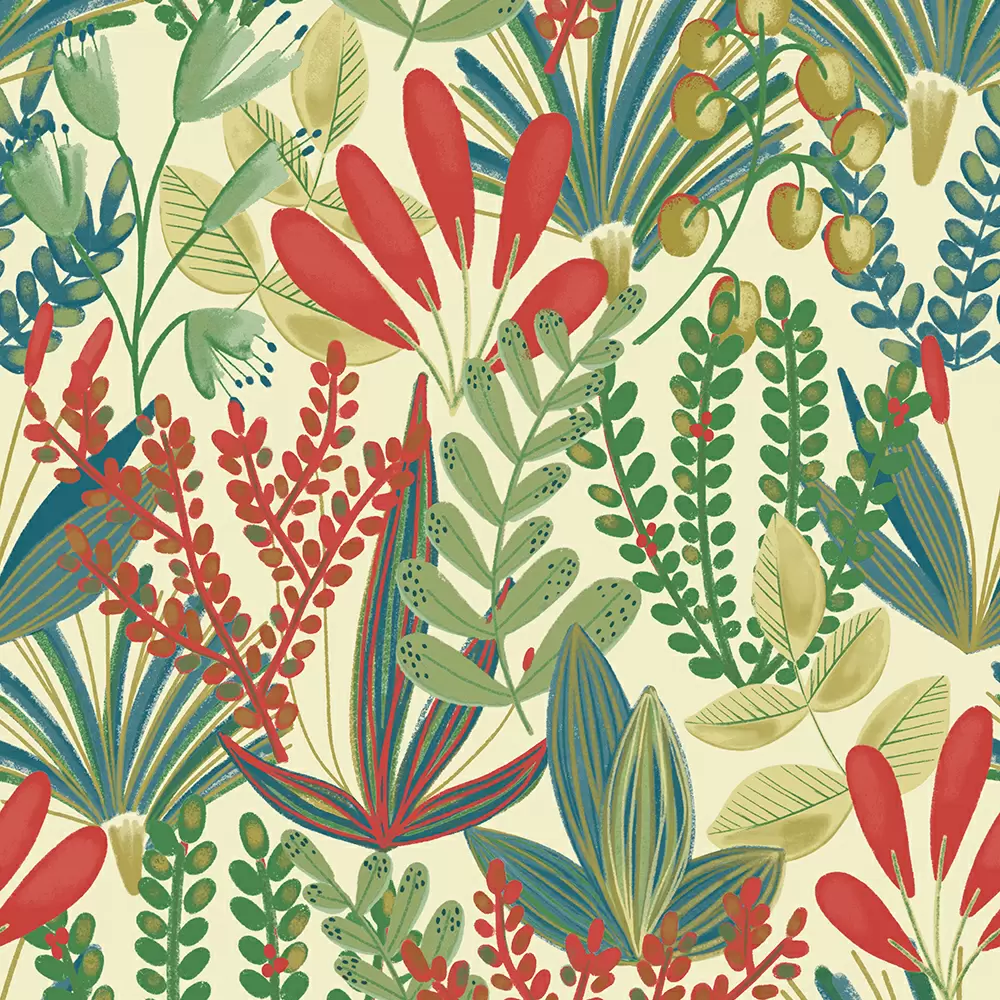 Виниловые обои Grandeco Jungle Fever JF 3701 10.05 х 0.53