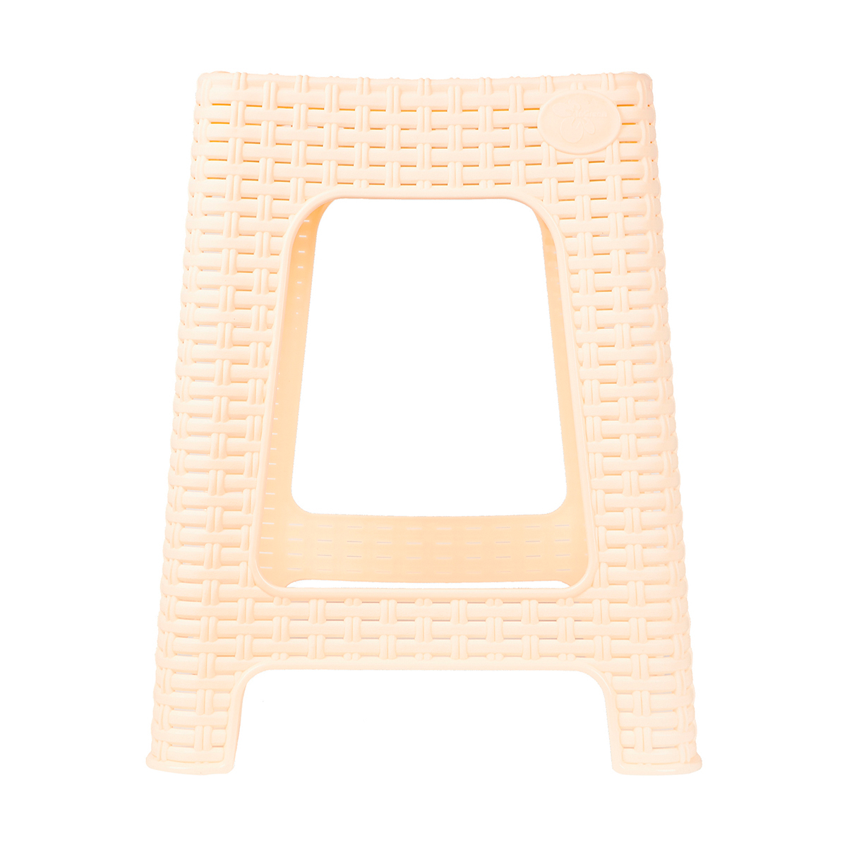 Табурет пласт. "rattan" квадратное сиденье, h=44,8 см (сливочный) (1/5) "ingreen"  ing6181бшк