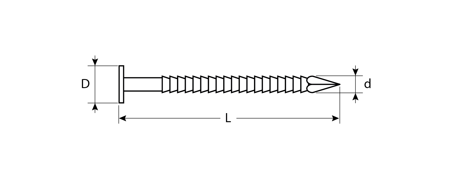 ЗУБР 70 х 4.2 мм, ершеные гвозди с плоской головкой, цинк, 12 шт (4-305206-42-070)