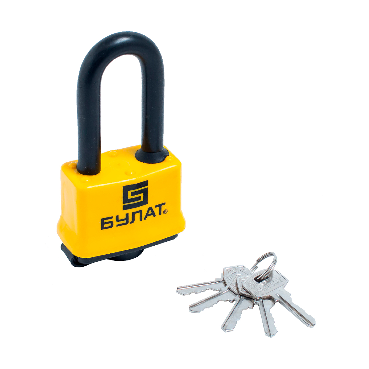 Замок навесной всепогодный вс 0350-01  11 мм (5 ключей, длинная дужка) (1/6/36) "булат"