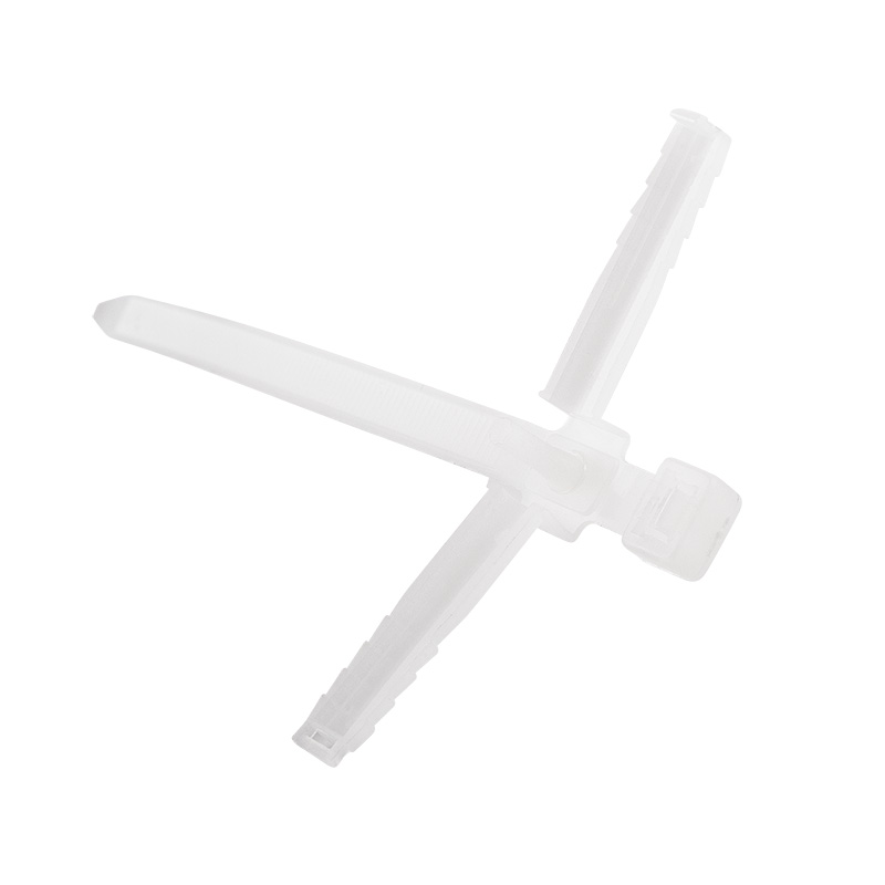 Хомуты нейлон с дюбелем 7,0 х 150 мм  ø8,0 мм (набор 50 шт.), белые (1/30) "rexant" 07-0176