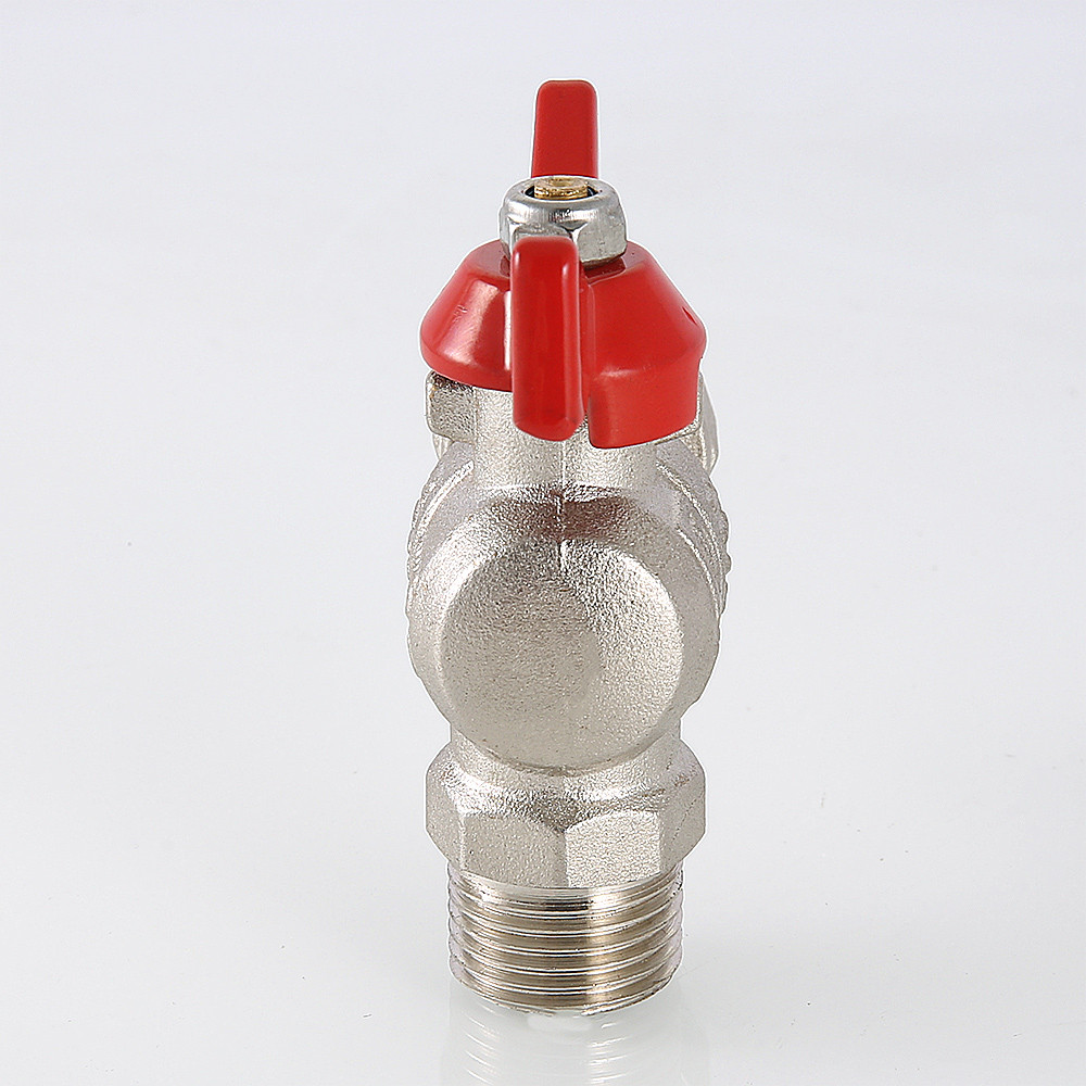 Кран шаровый угловой с накидной гайкой 1" x 1" ВН бабочка VALTEC