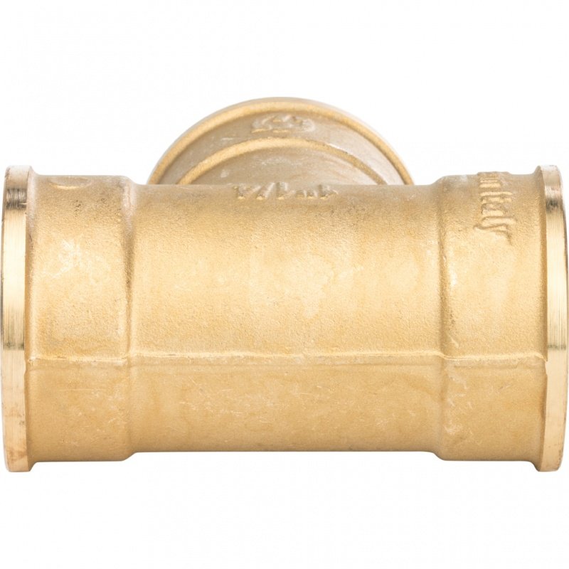Тройник резьбовой ВР 1"1/4 латунь STOUT