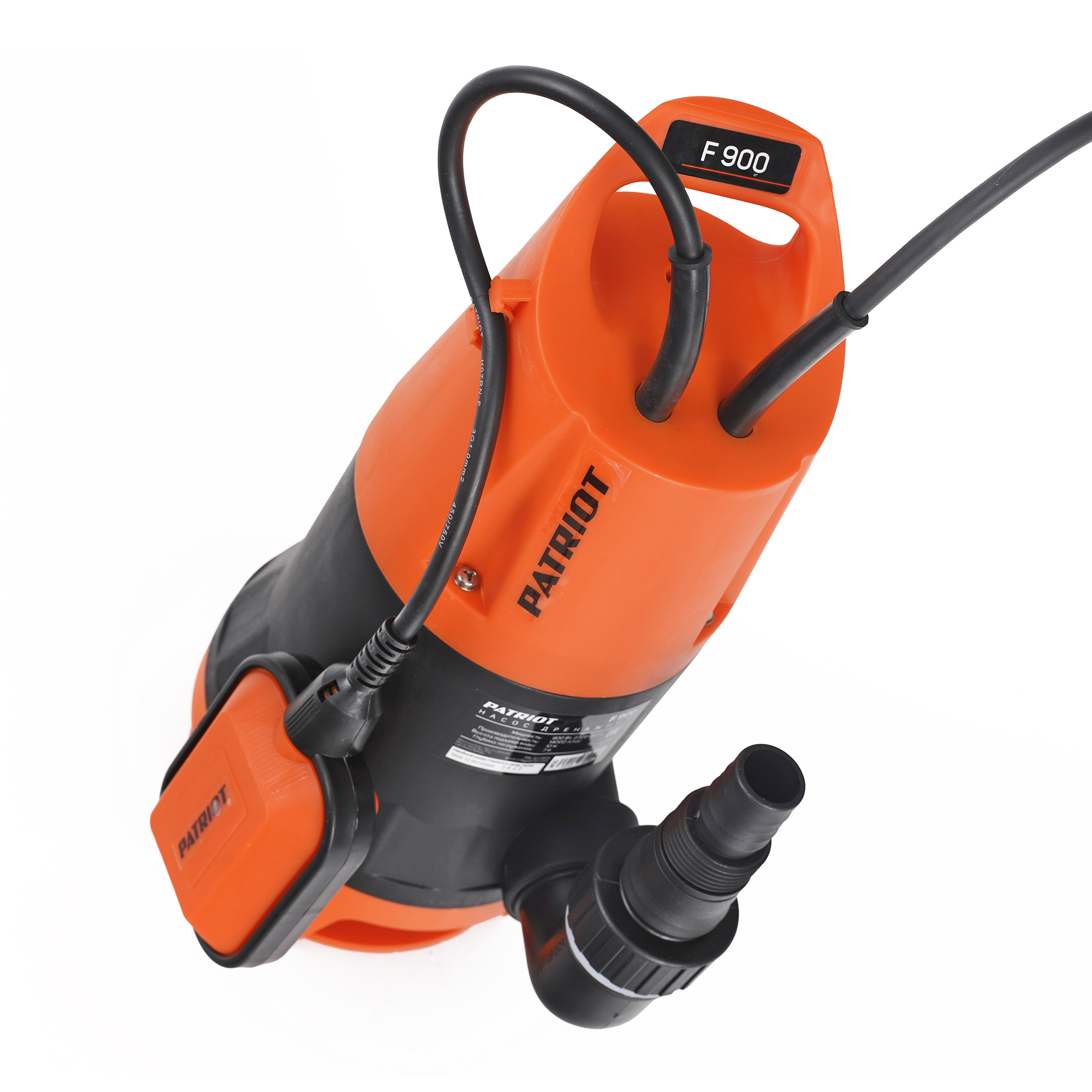 Насос дренажный f-900  900 вт (для грязной воды) (1/4) "patriot" 315302409