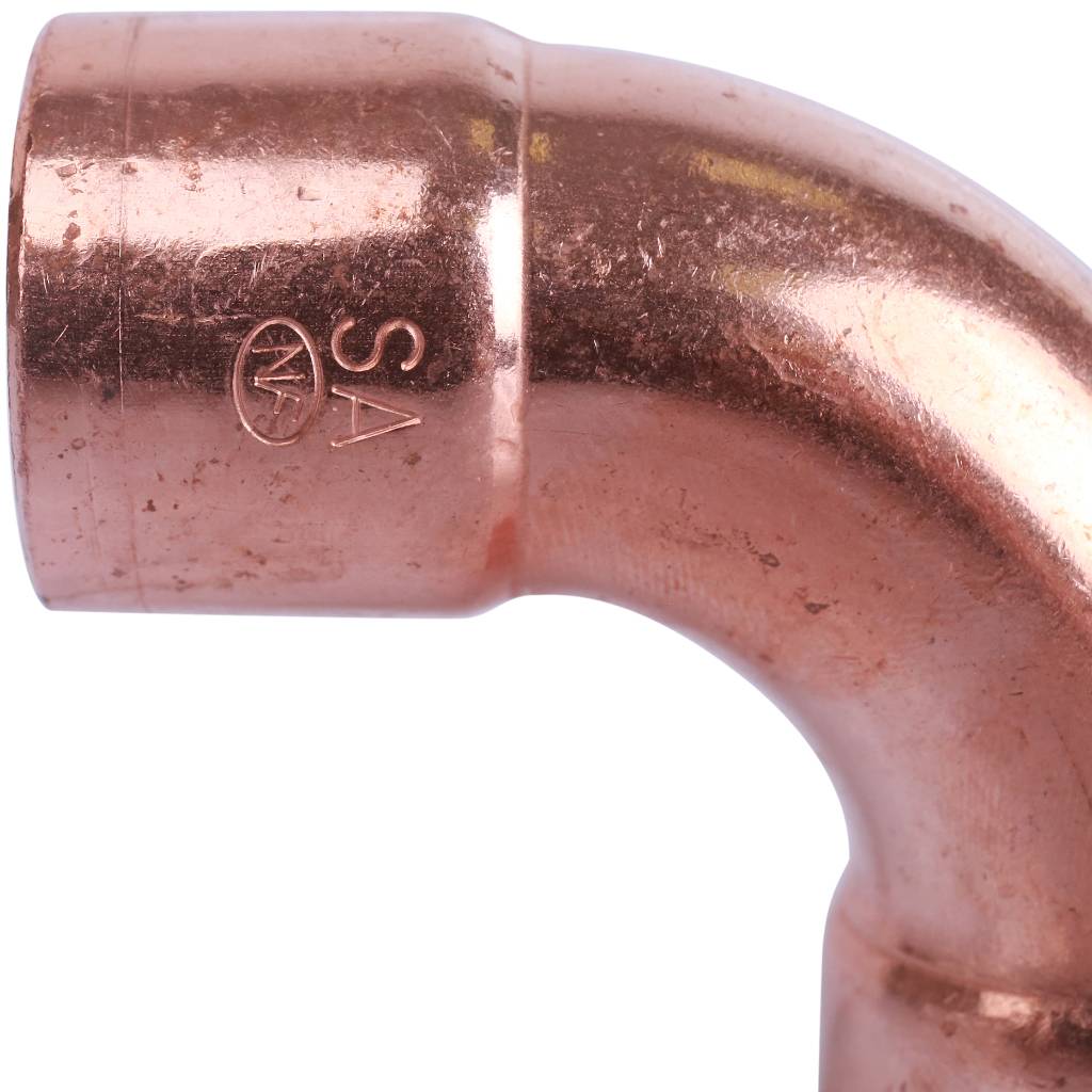 Отвод двухраструбный 22 мм / 90° под пайку медный SANHA 15002A22E