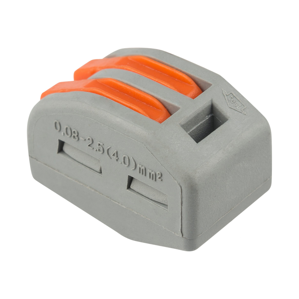 Клеммы универс. смк 222-412  2-проводные упак 20 шт. (серые) (1/10) "rexant" 07-5252-4-20