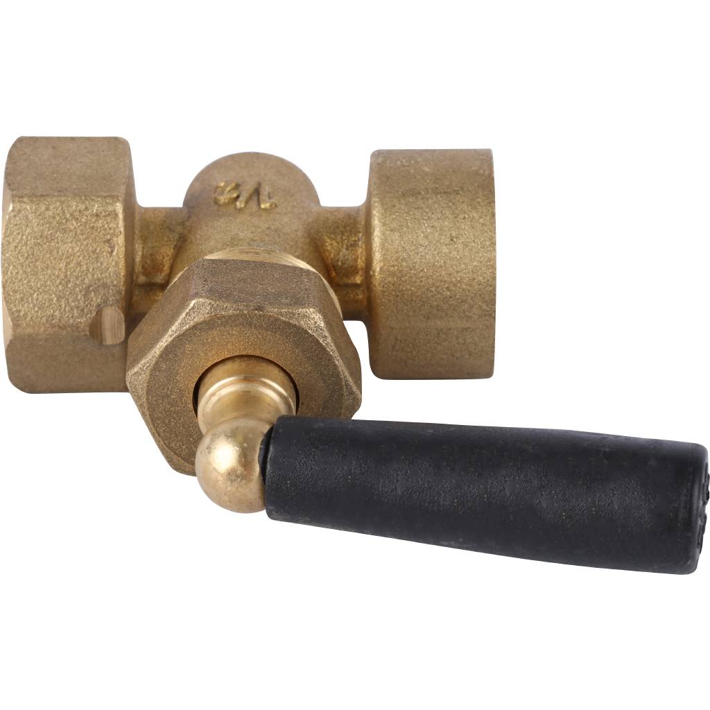 Кран ВВ трехходовой STOUT 1/2" для манометров