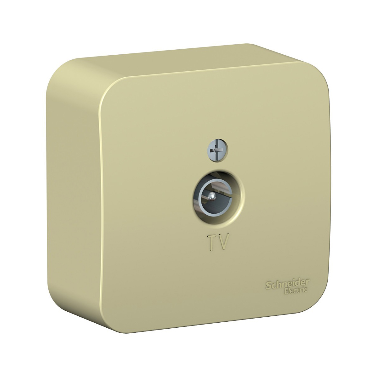 Розетка телевизионная открыт. уст. "blanca" коннектор, бежевый (1/18/36) "schneider"