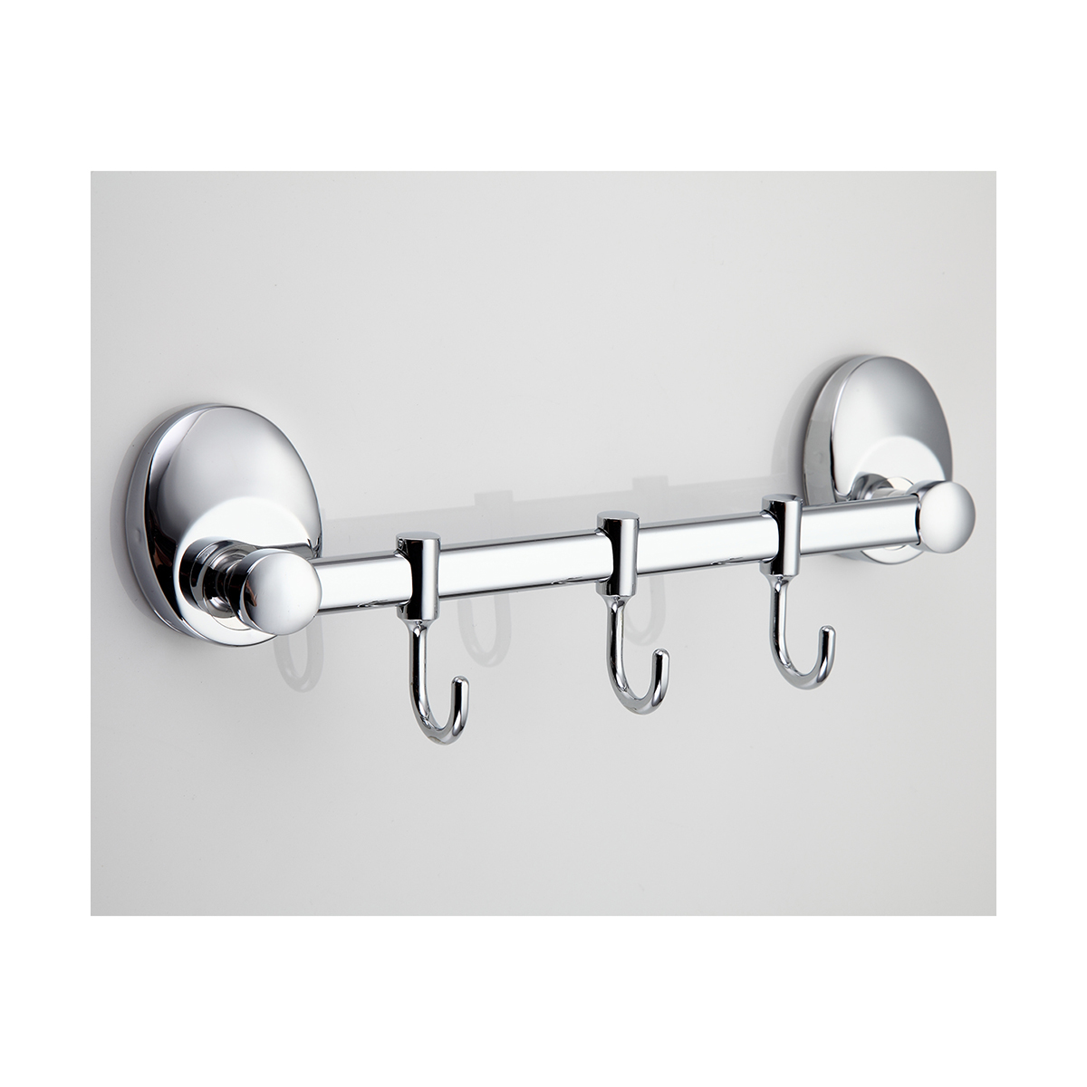 Крючок-вешалка на планке (3 крючка) f1615-3, хром (1/20/40) "frap"