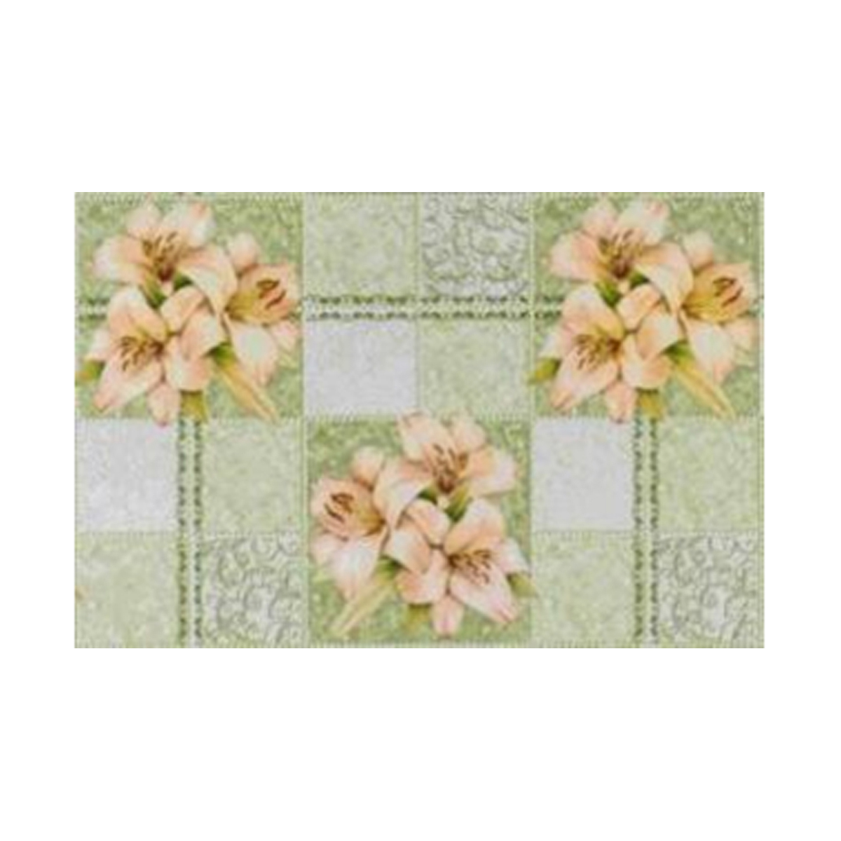 Клеенка пвх основа нетканая 135 см  рулон 20 м (1)  "major" 408/19 (оливковый)