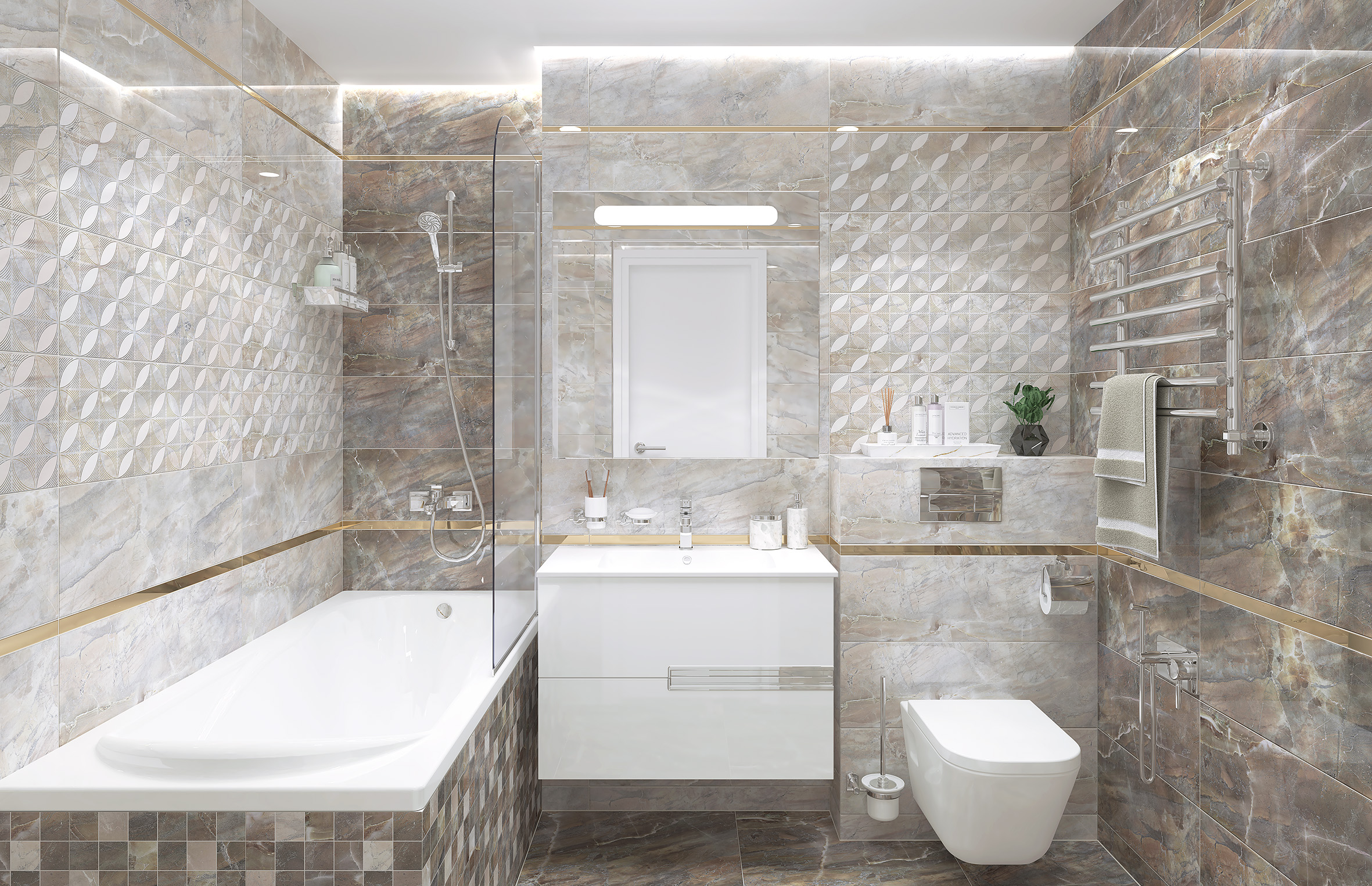 Rich коричневый 25x75