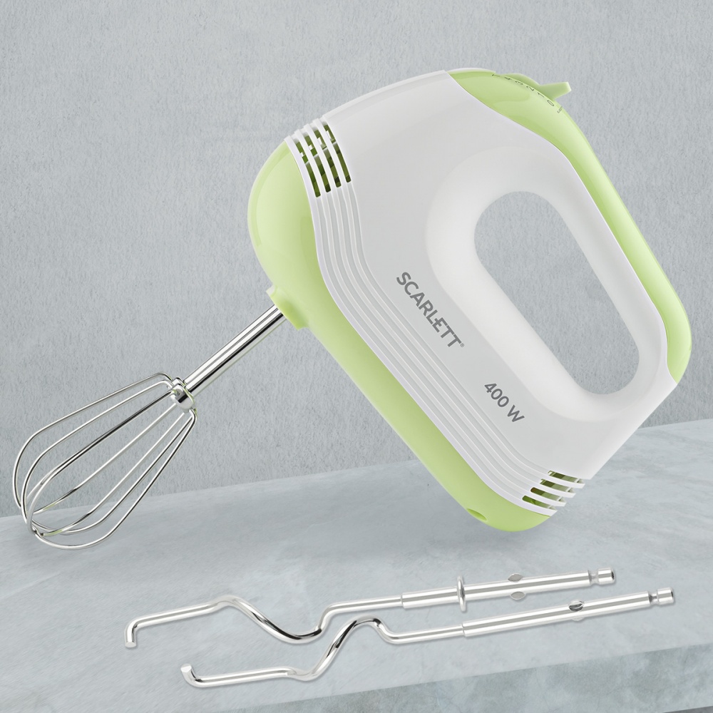 Миксер sc-hm40s15  5 скоростей, 400 вт (1/8) "scarlett"