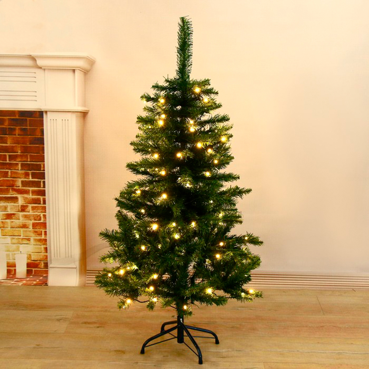 Ель декор. фиброоптич. sl726-120  120 см, 212 веток (зеленая) "зимнее волшебство" 1108617