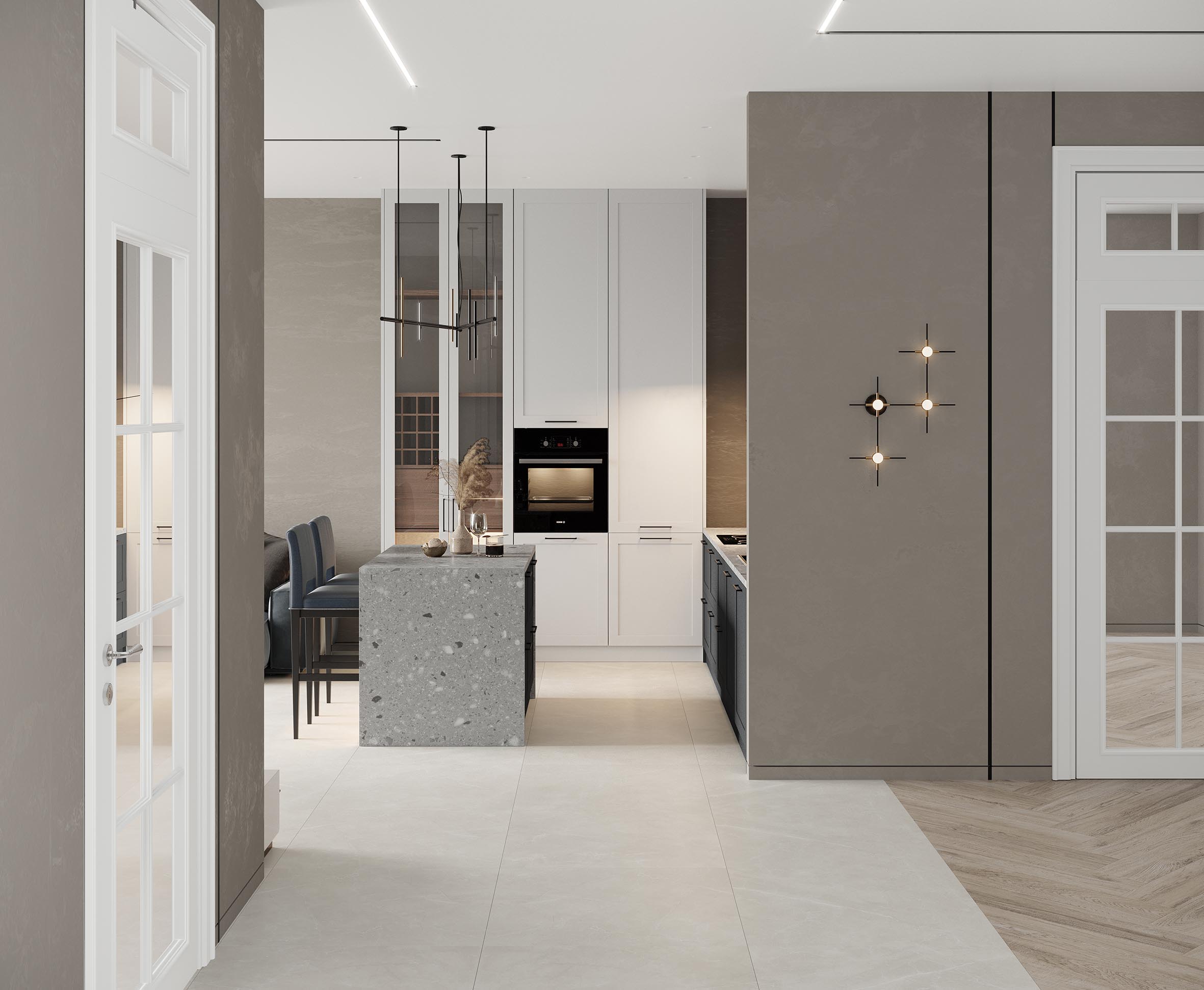 Impronta light grey керамогранит сатинированный 80x80