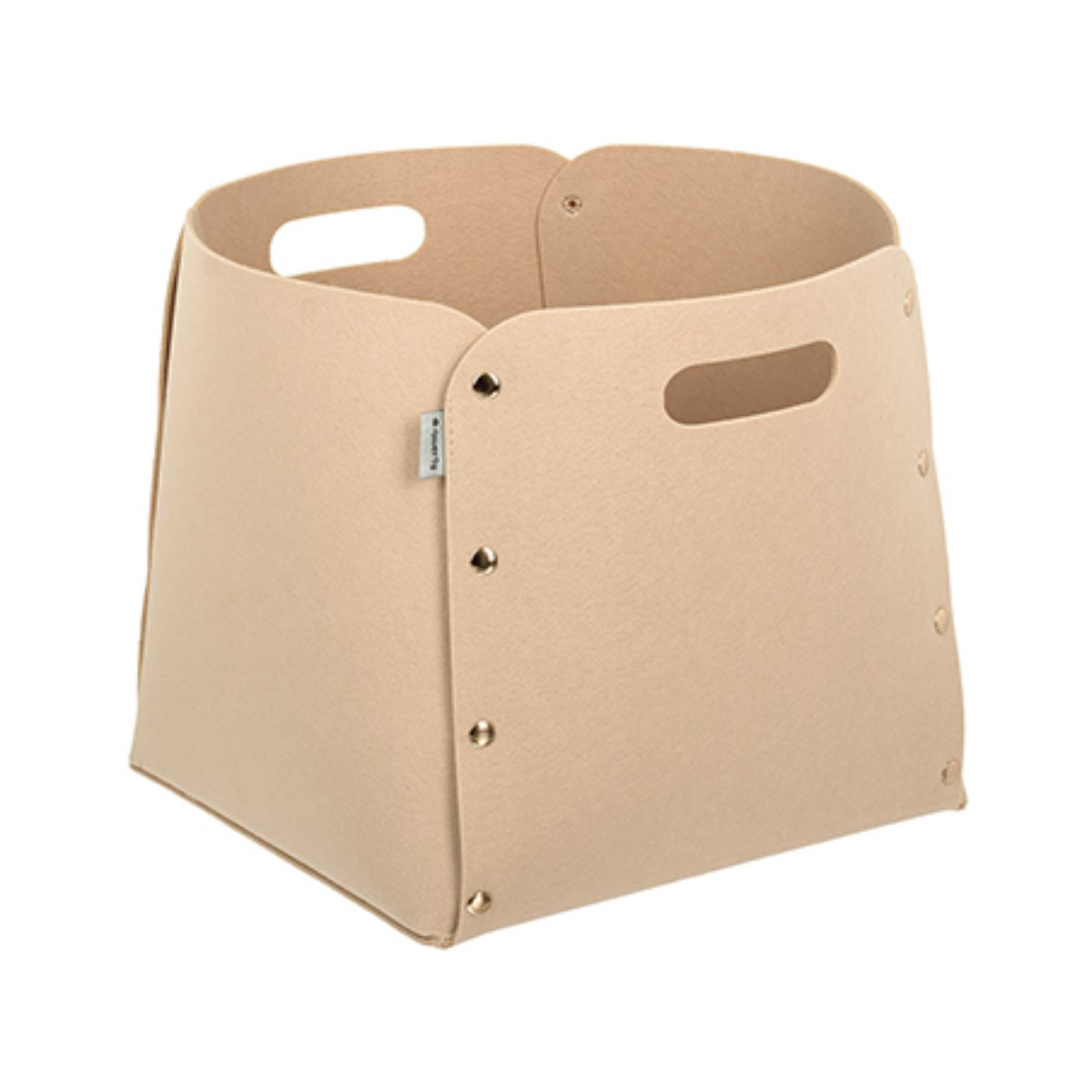 Корзина из фетра 30*30*30 см (бежевый) (1/6) "qwerty"