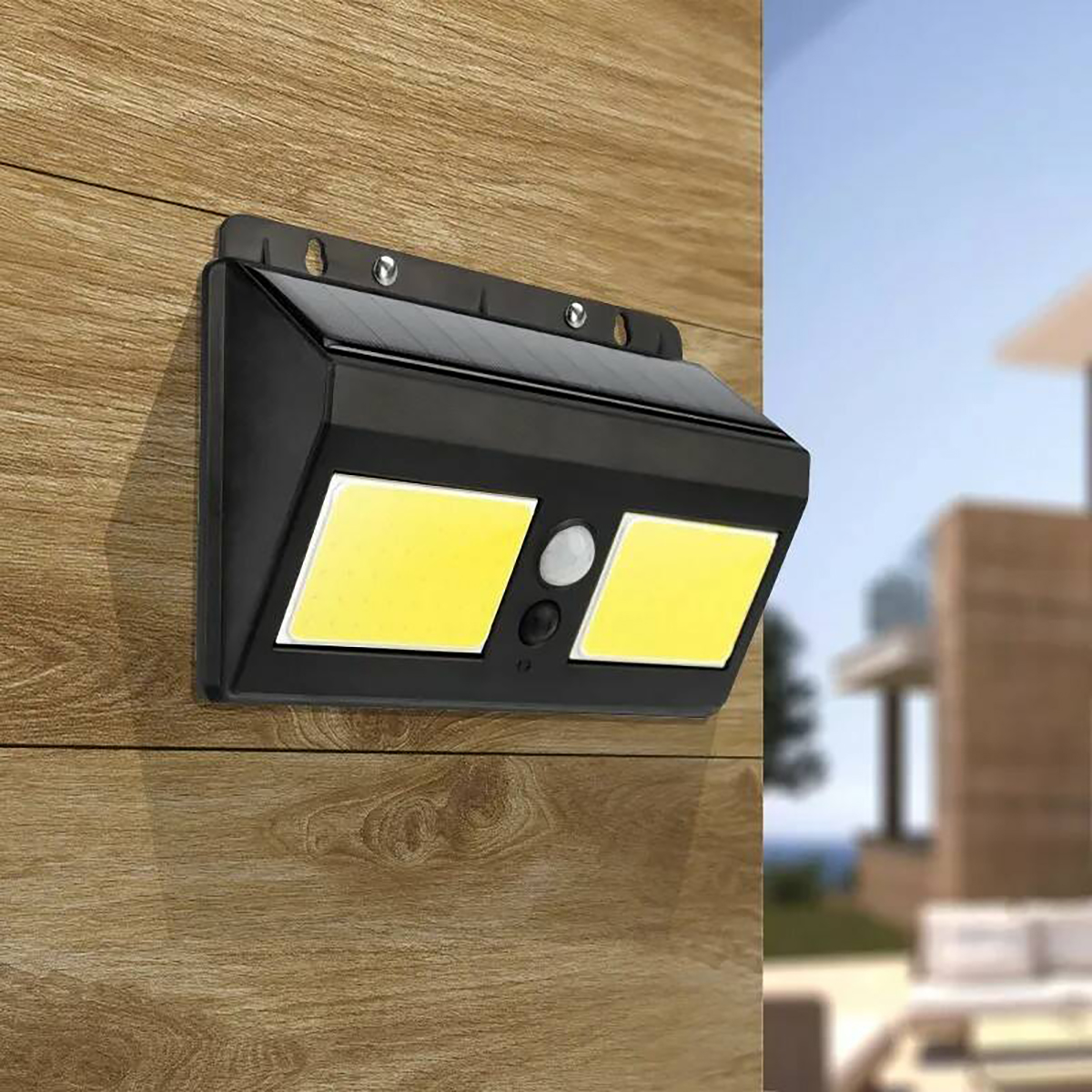 Прожектор светодиодный "new age" 8 вт 480 лм на солнеч. батарее (1/100) "lamper" 602-234