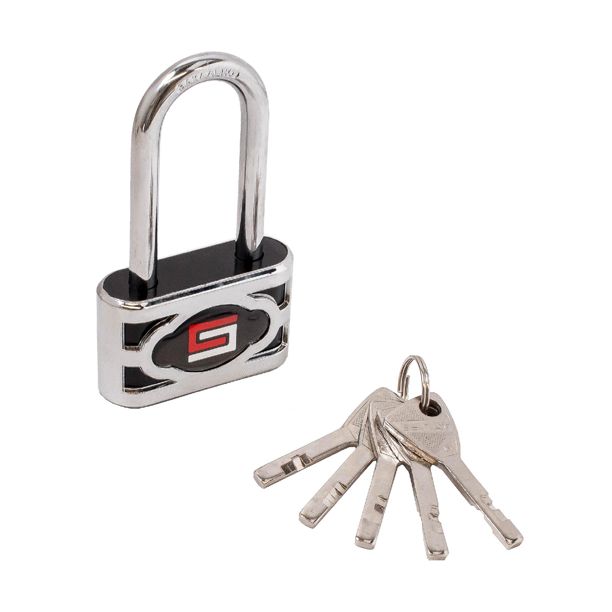 Замок навесной вс 3-п60-01 пл  8 мм (5 ключей, длинная дужка) (1/6/60) "булат"