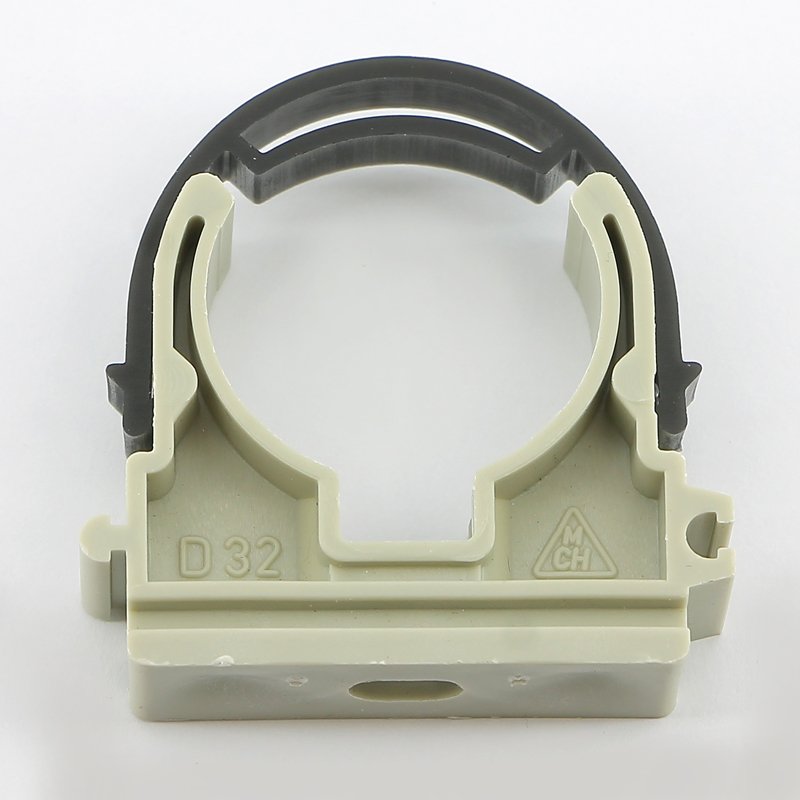 Зажим с лентой одинарный 32 мм полипропилен PP-R FV-PLAST серый (AA979032000)