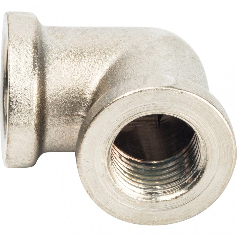 Угол резьбовой ВР 1/4" никель STOUT