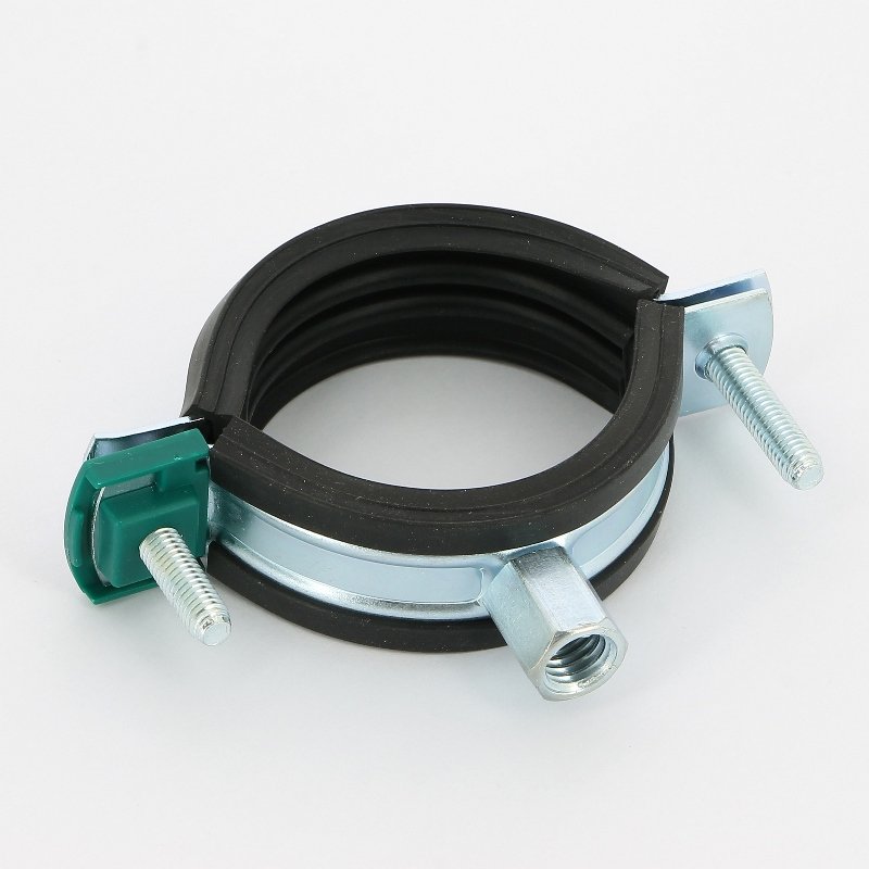 Хомут для труб Walraven KSB2 М8/М10 2" ( ⌀ 50-56 мм) шумопоглощающий, EPDM, быстрый замок