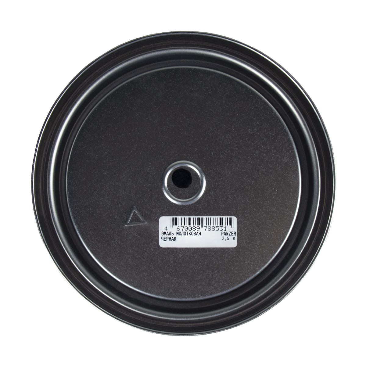 Эмаль универсальная молотковая черная 2,5 л (1/6) "panzer"