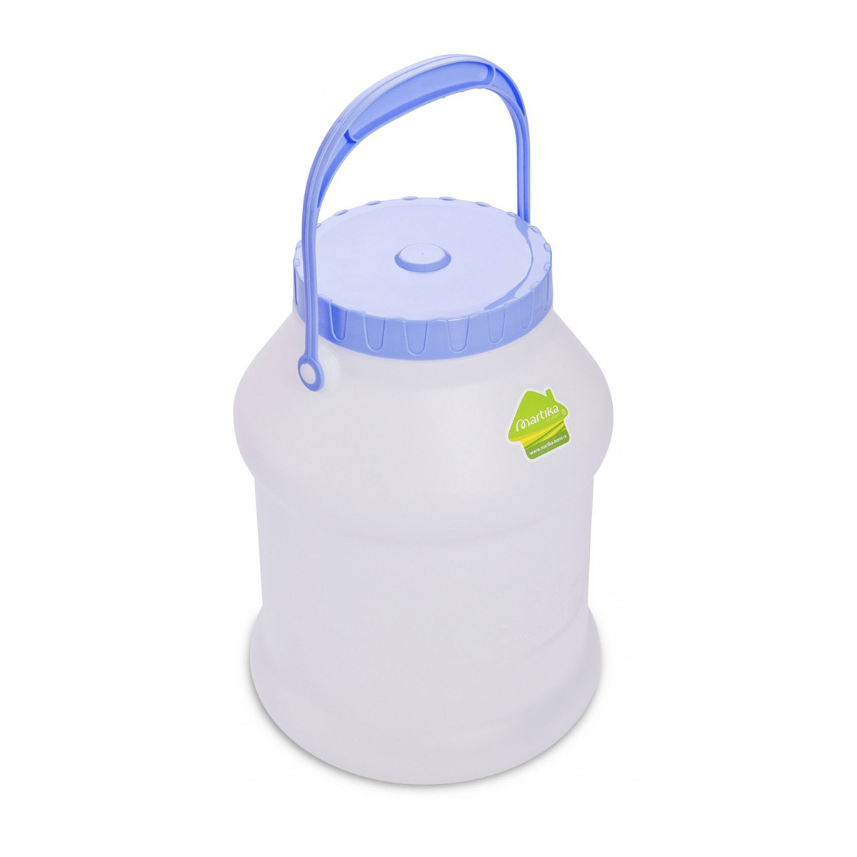 Бидон пласт. "просперо" 5 л с крышкой (белый) (1/16) "мартика" с926бел