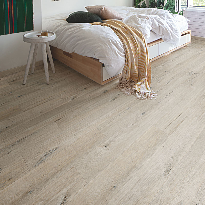 ПВХ-плитка Quick-Step Alpha Vinyl Medium Planks AVMP 40200 Дуб хлопковый белый