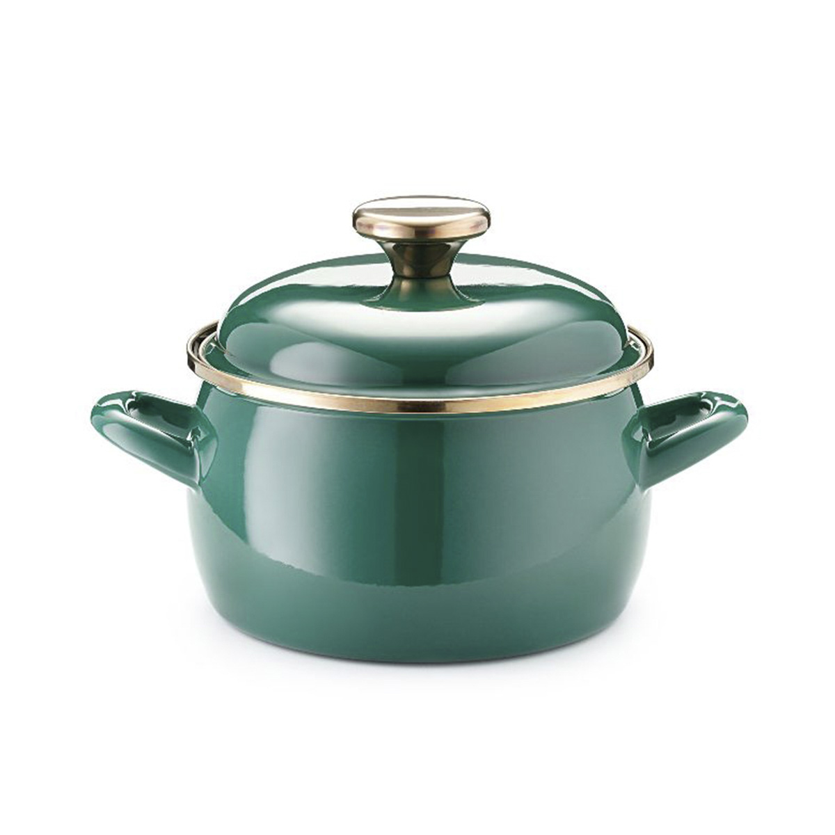 Кастрюля эмалиров. "solo" 5,7 л, 22 см металл. крышка (1/4) "metrot"