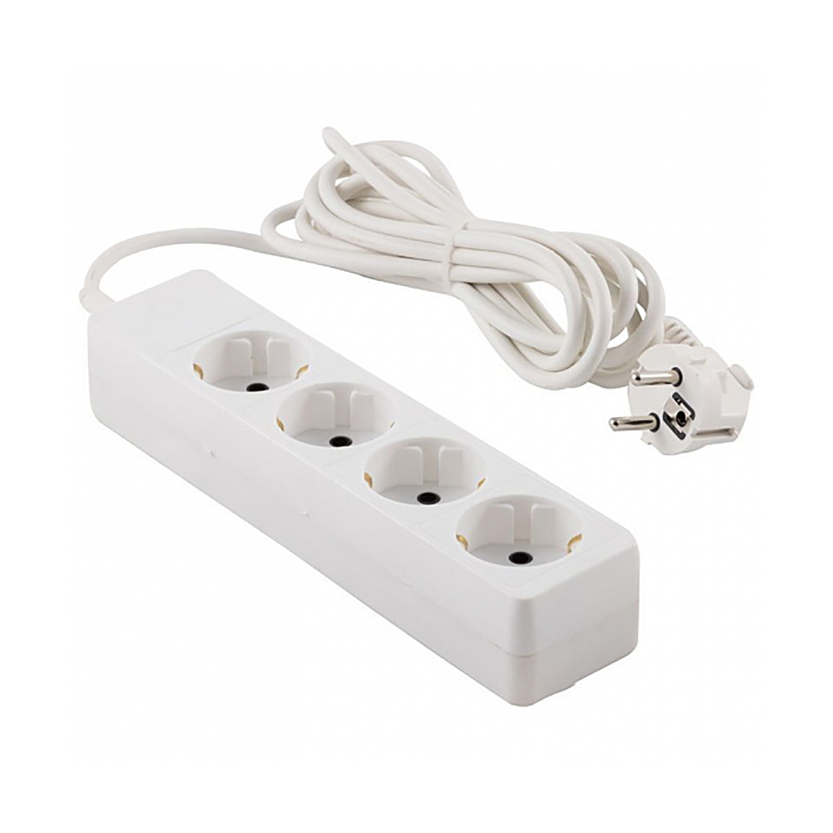 Удлинитель "engy гранд"  3 м, 4 розетки с заземл. (пвс 3 х 0,75), белый (1/25)