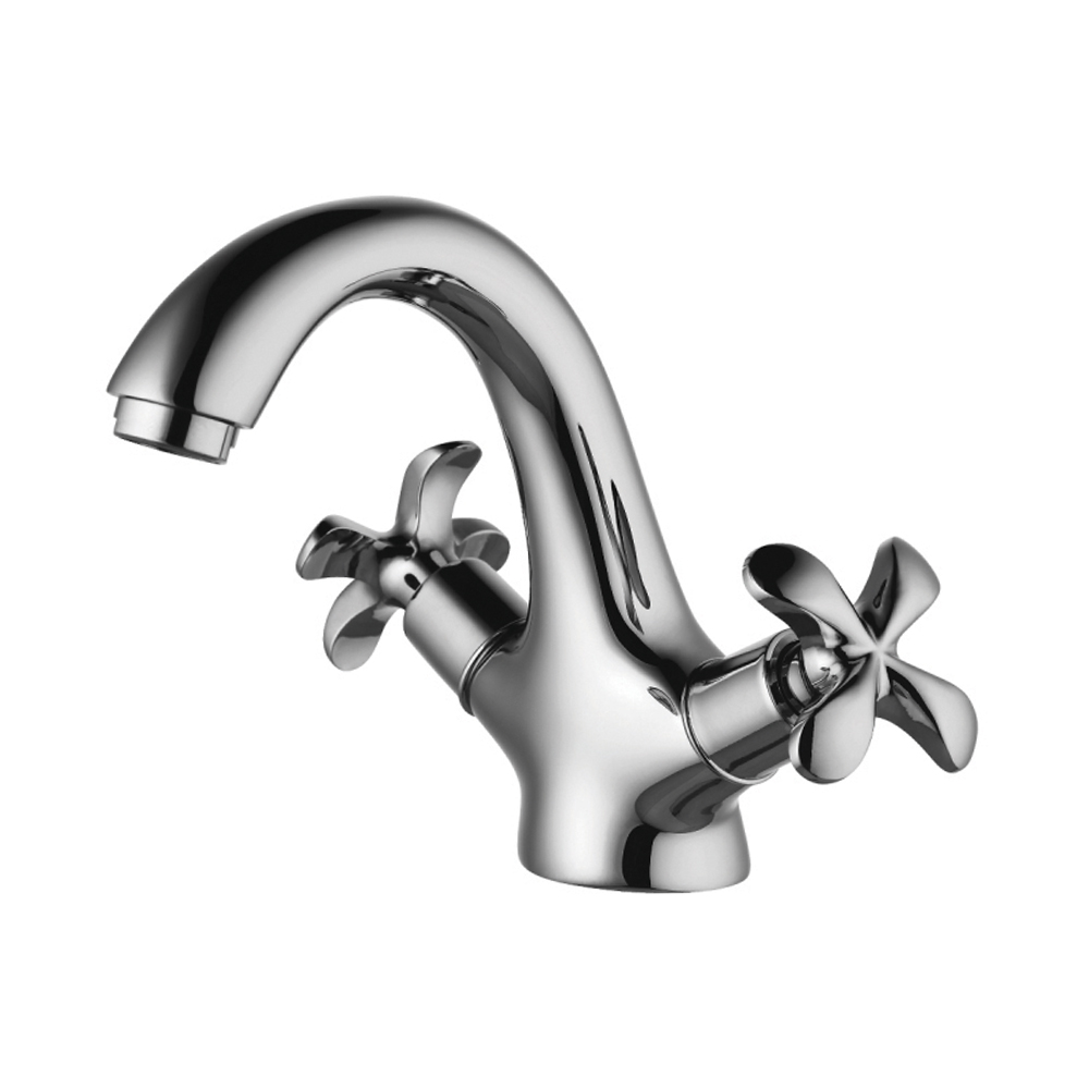 Смеситель для умывальника "flora"  lm0106c, двухвентильный (1/12) "lemark"