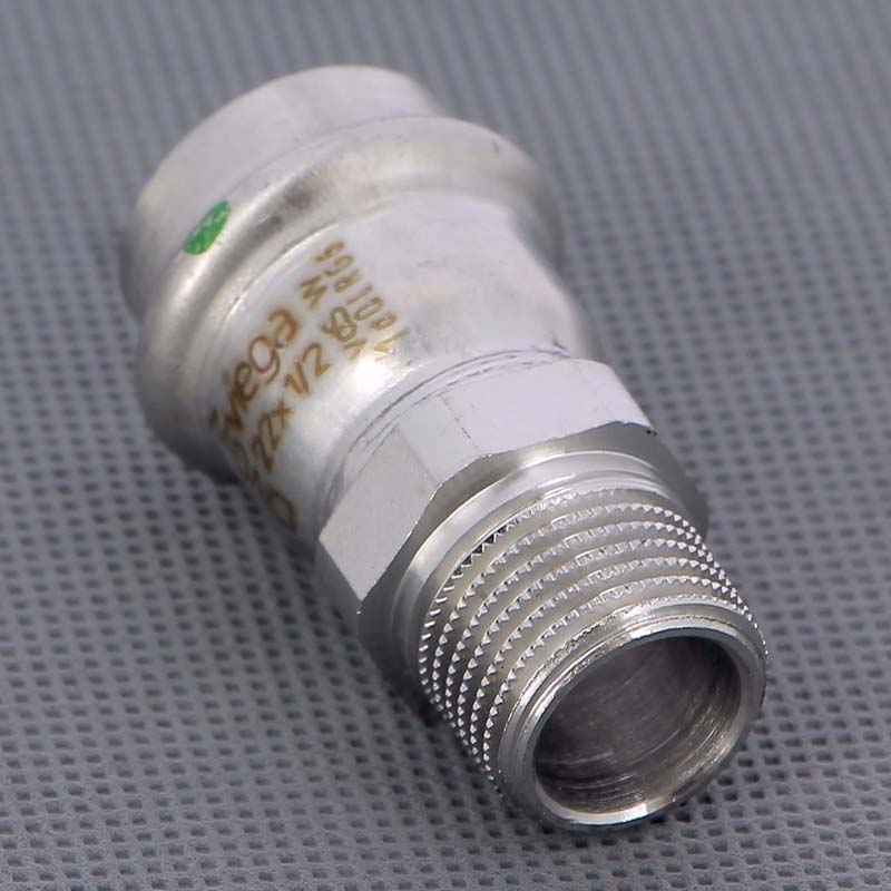 Муфта пресс-Н 22х1/2" нержавеющая сталь Sanpress Inox VIEGA