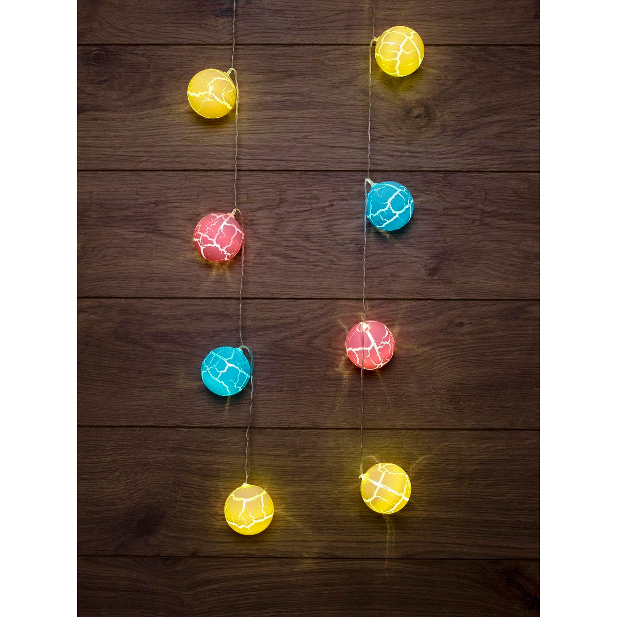 Электрогирлянда "карамельки" 1,5 м, 10 теплых ламп, шнур прозр. (1/48) "neon-night" 303-082