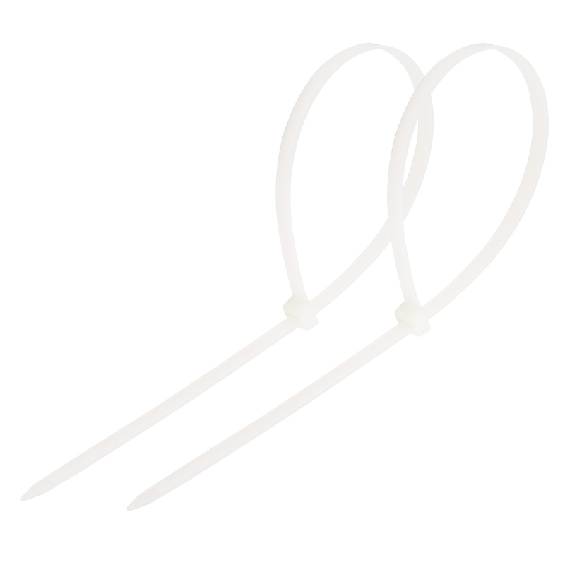 Хомуты нейлон 4,8 х 350 мм (набор 100 шт.), белые (1/10/50) "rexant" 07-0350