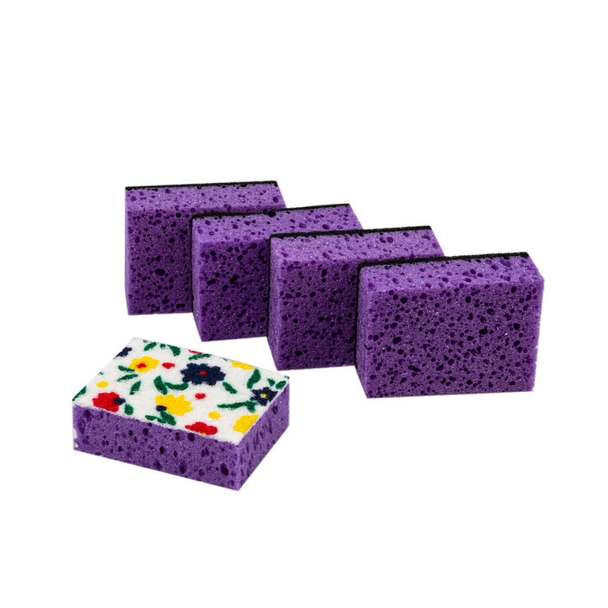 Губки для посуды антибактер. упак. 5 шт. (1/40) "domi" 0464 di