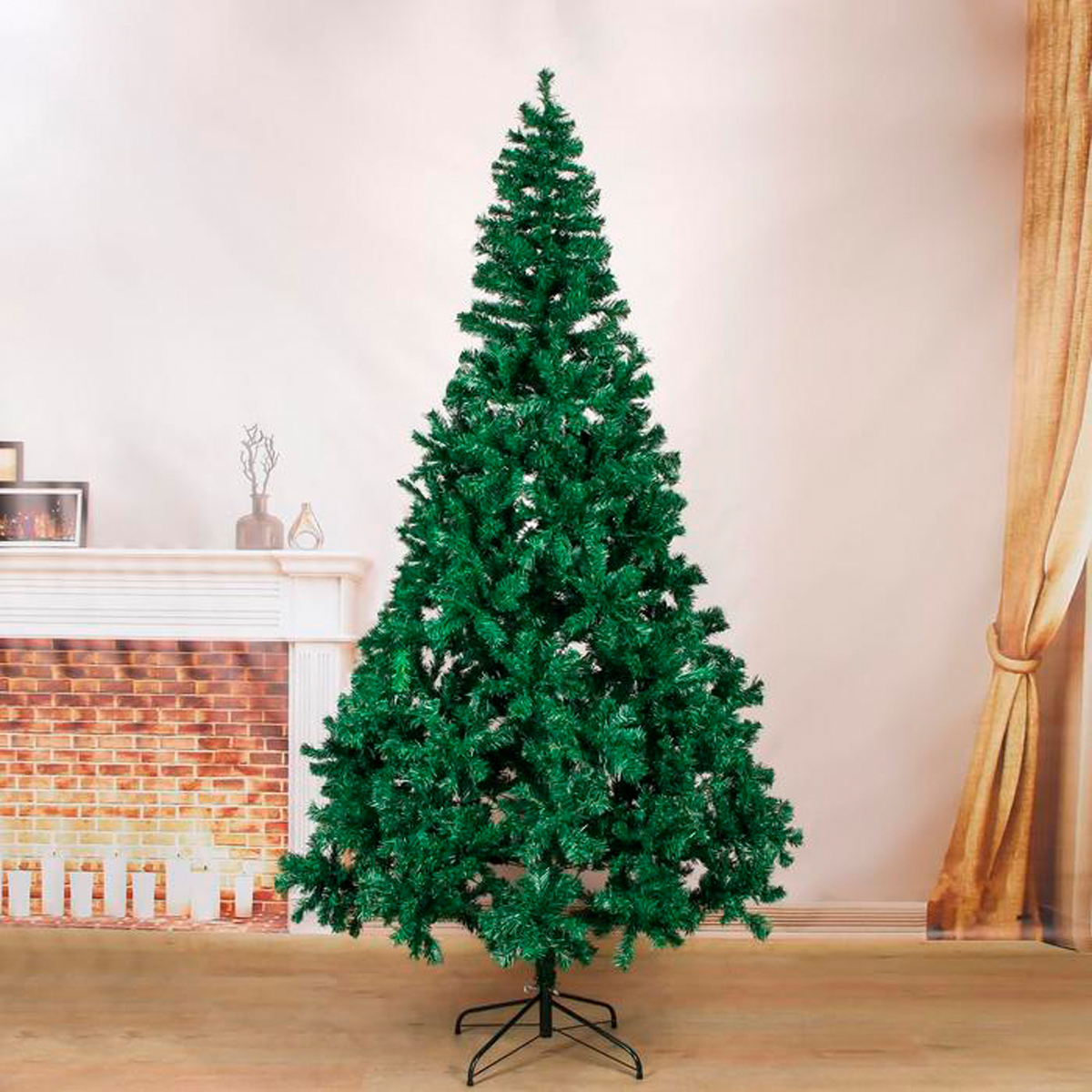 Ель декор. 240 см, 1280 веток (зеленая) "зимнее волшебство" 701422